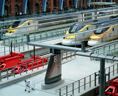 The Barlow Shed on the first day of Eurostar Services operating from the newly restored St Pancras International. Photo by Michael Walter/Troika