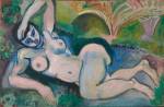 Henry Matisse. Blue Nude: Memory of Biskra, 1907. Oil on canvas, 92.1 by 140.3 cm. Baltimore Museum of Art.