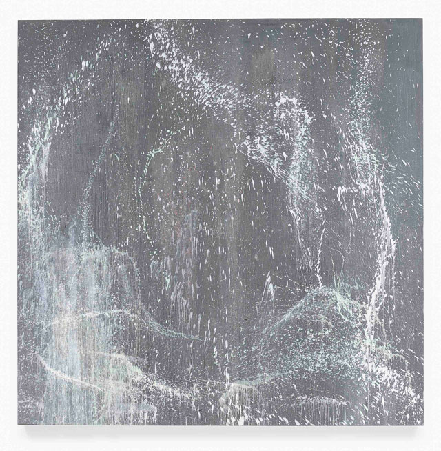 Pat Steir. Wind and Water, 1995. Oil on canvas, 108 x 108 in (274.3 x 274.3 cm). © Pat Steir, 2016. Courtesy Dominique Lévy, New York / London.