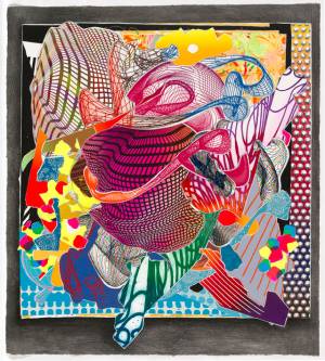 Frank Stella. Feneralia, 1995. From the Imaginary places series 1994‑97. Colour stencil, lithograph, etching, aquatint, relief, collagraph. National Gallery of Australia, Canberra. Gift of Kenneth Tyler, 2002.