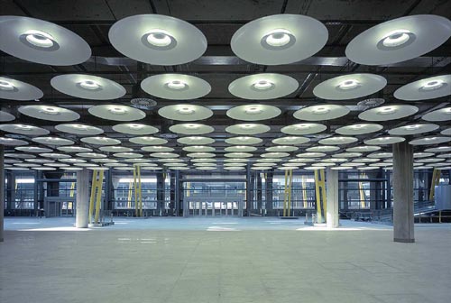 Lights, Barajas Airport Terminal, Madrid. Photo credit: Amparo Garrido.