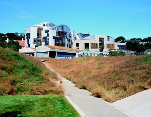 Scottish Parliament exterior. Photo credit: Keith Hunter.