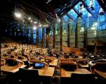 Scottish Parliament Debating Chamber. Photo credit: Keith Hunter.