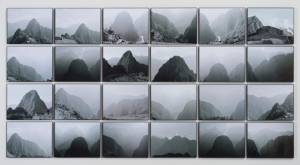 Michelle Stuart. Sacred Solstice Alignment, 1981-2014. Archival inkjet photographs from analog black and white, approx 36.25 x 69.75 in. Photographs taken in 1981. Photograph: Bill Orcutt. Courtesy the artist and Leslie Tonkonow Artworks + Projects.