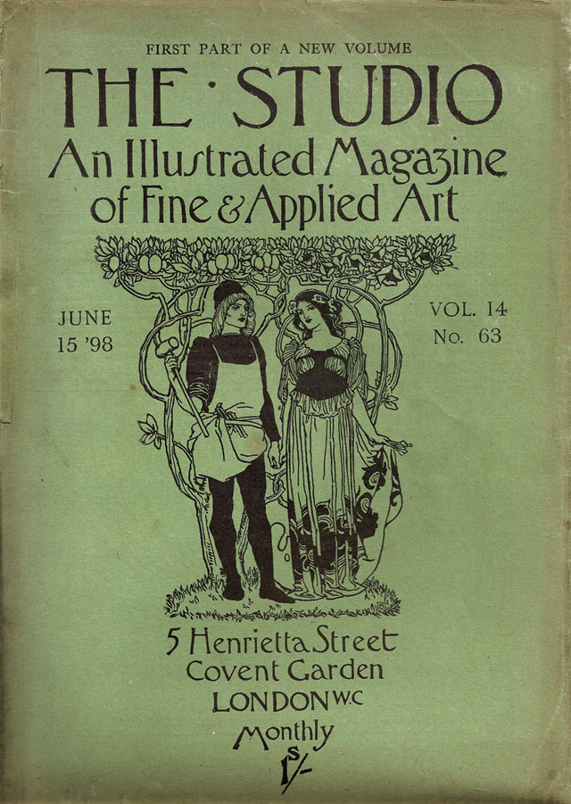 Cover of The Studio, 15 June 1898. © Studio International.