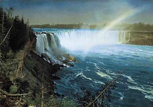 Albert Bierstadt (1830-1902). View of Niagra, 1869, oil on paper. Private collection. Photo: Greg Heins, Boston.