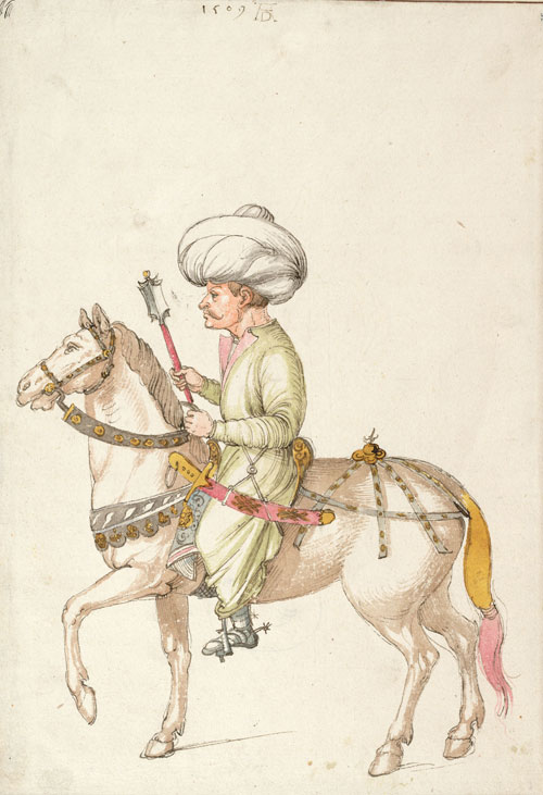 Albrecht Dürer. Oriental Rider, c1495 © Albertina, Wien.