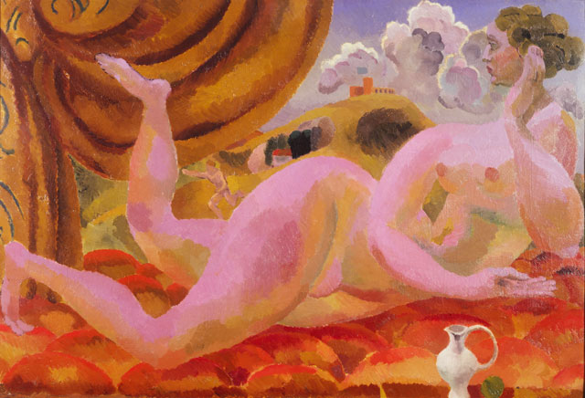 Duncan Grant. Venus and Adonis, c1919. Oil paint on canvas, 63.5 x 94 cm. Tate. © Tate, London 2015 / DACS 2016.