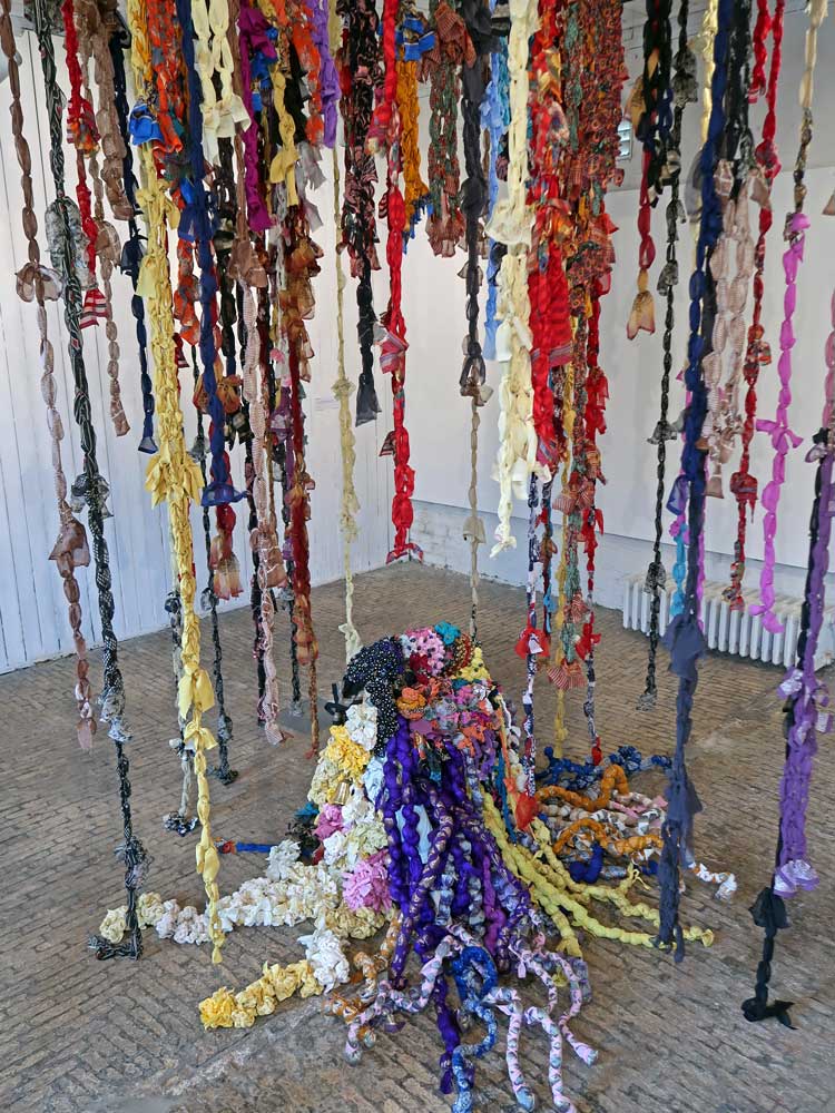 Saroj Patel, Tridevi: Creator, Preserver and Destroyer, 2023. Courtesy the artist.
