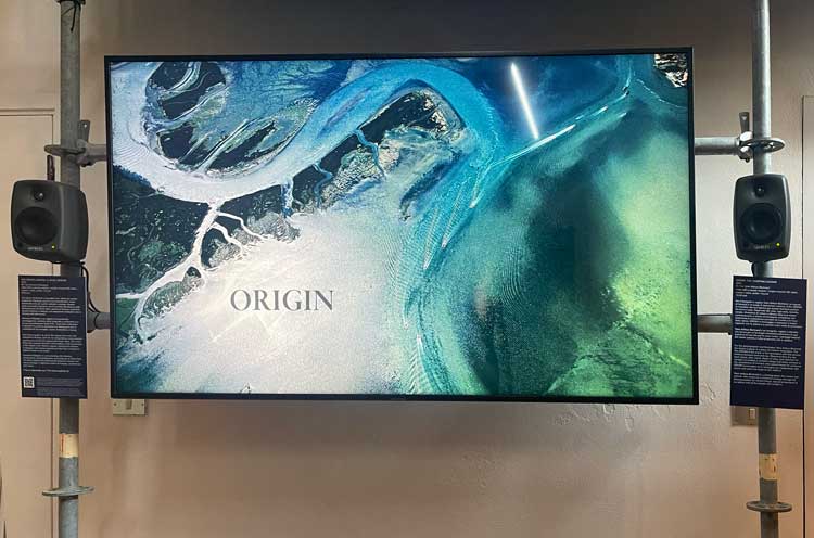 Origin film by Yann Arthus-Bertrand in the Nature Speaks Policy Lab. Photo: Veronica Simpson.