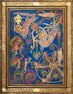 Ethel Le Rossignol, The Creative Power Of The Spirit, No.31 of a A Goodly Company’series, 1920–33. Gouache and gilding on card. Photo: Siyu Chen Lewis.
Collection of The College of Psychic Studies