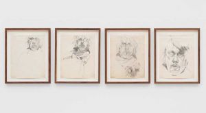 Paul Thek. Untitled, 1969-70. Pencil on paper, 27 x 21 cm (10 3/4 x 8 1/4 in) each. © Estate of Paul Thek. Courtesy of Pace Gallery, Galerie Buchholz, Mai 36 Galerie, and the Watermill Center, NY. Photo: Eva Herzog.