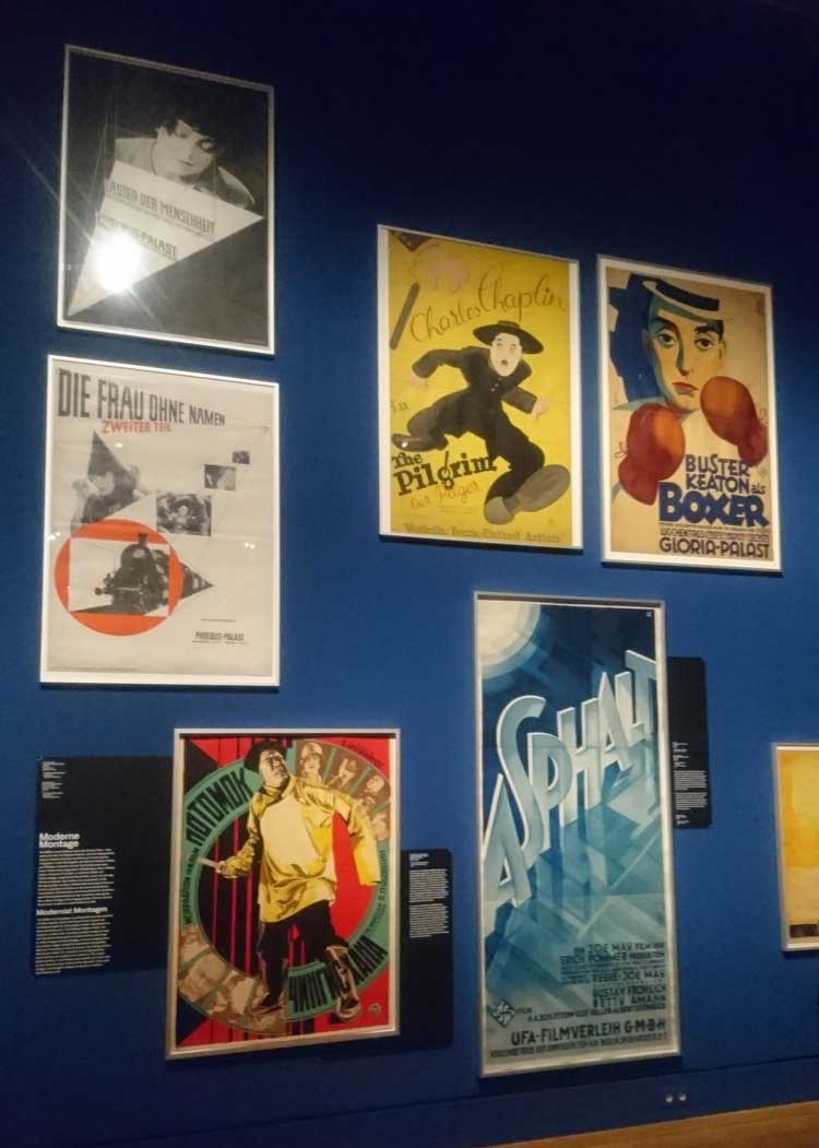 The Big Screen: Film Posters of All Time, installation view, late 1920s, Kulturforum, Berlin, 3 November 2023 – 3 March 2024. Photo: Sabine Schereck.