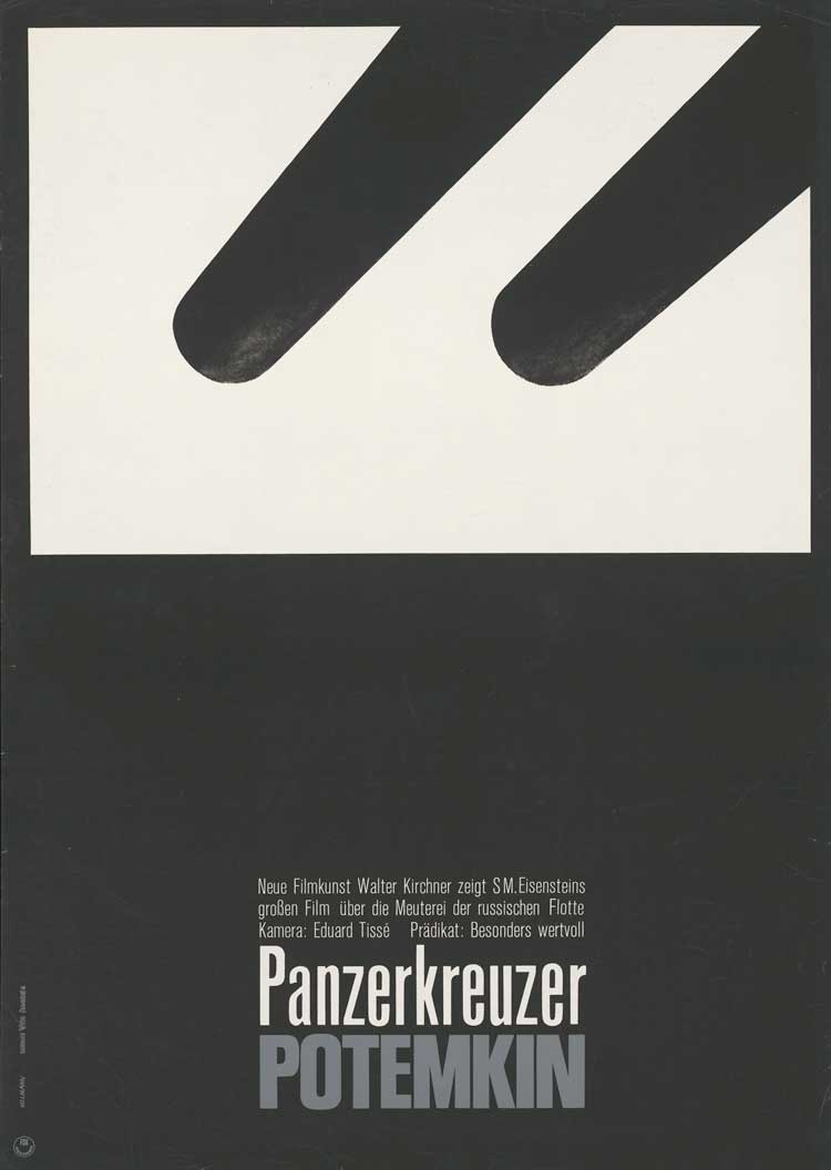 Hans Hillmann, Panzerkreuzer Potemkin, 1967. © Staatliche Museen zu Berlin, Kunstbibliothek / Dietmar Katz.