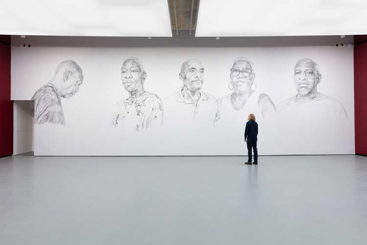 Barbara Walker, installation view, Turner Prize 2023, Towner Eastbourne. Photo: Angus Mill.
