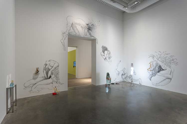 Saelia Aparicio, installation view, Trickster Figures: Sculpture and the Body, MK Gallery, 2023. Photo: Rob Harris.