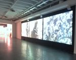 Sam Jury, This You Must Remember, 2022. Installation view, Cultural Centre of Belgrade. Three channel video installation with sound by Rob Godman, 39 min. Photo: Bronac Ferran.
