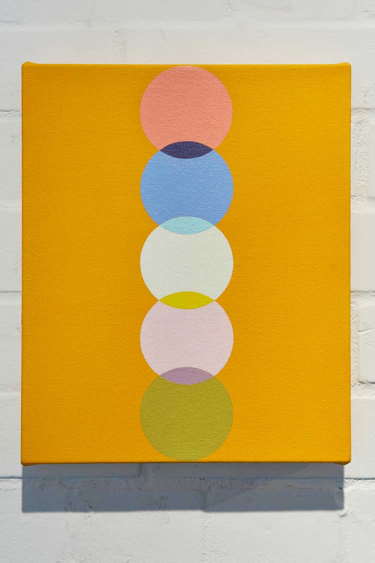 Carol Robertson. Eclipse #3, 2021. Oil on canvas, 30.5 x 25.5 cm.