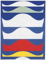 Sophie Taeuber-Arp. Colored Gradation, 1939. Oil on canvas, 25 1⁄2 x 19 11⁄16 in (64.8 x 50 cm). Kunstmuseum Bern. Gift of Marguerite Arp-Hagenbach.