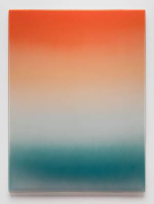 Mika Tajima. Art d'Ameublement (Isla Juan Bautista), 2020. Spray enamel, thermoformed PETG, 182.9 x 137.2 cm (72 x 54 in). Image courtesy of the artist and Kayne Griffin Corcoran. Copyright of the artist