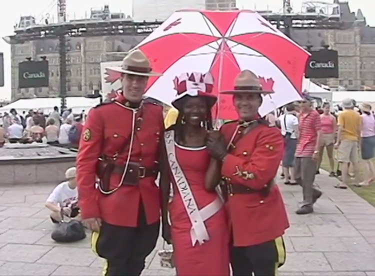 Sherisse Mohammed and Camille Turner, Miss Canadiana, 2005. SD video, 3:4, 7 min 47 sec. Courtesy of the artist.