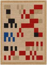 Sophie Taeuber-Arp, Composition pour l'Aubette (Composition for Aubette), 1928. Coloured cotton yarn, 82.2 x 58.1 cm . © Stiftung Arp e.V., Berlin / Rolandswerth, courtesy the estate and Hauser & Wirth.