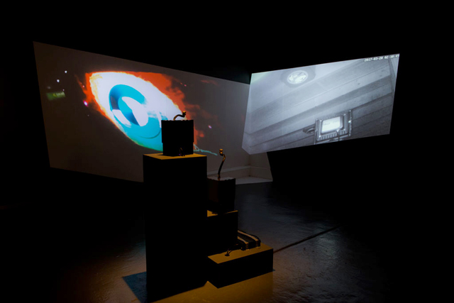 Nye Thompson: CKRBT, installation view, Watermans Art Centre, London, 2019. Photo: Geoff Titley.