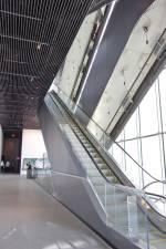 The Shed, interior view of escalators. Photo: Miguel Benavides.