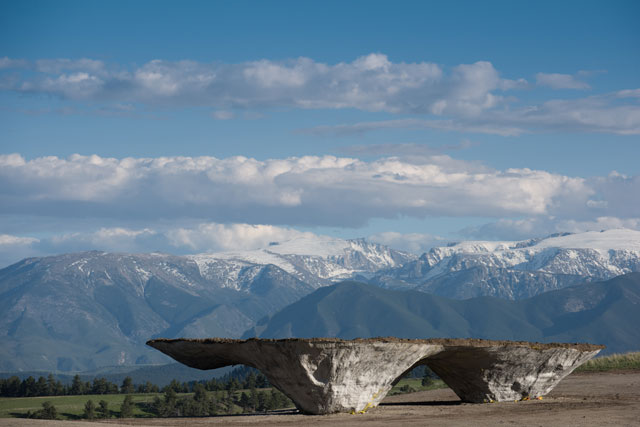 The Domo (2016) by Ensamble Studio (Antón García-Abril and Débora Mesa) at Tippet Rise. 
Image courtesy of Tippet Rise Art Center/Iwan Baan. Photograph: Iwan Baan.