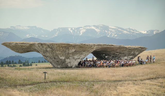 Concert beneath the Domo by Ensamble Studio. Image courtesy of Tippet Rise Art Center. Photograph: Erik Peterson.