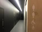 Tate Modern Switch House, interior view (toilets). Photograph: Martin Kennedy.