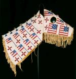 Horse Mask, c1900. Lakota (Teton Sioux) artist, North or South Dakota. Native tanned leather, glass beads, 28 ½ x 35 in (72.4 x 88.9 cm). Cooperstown (New York), Fenimore Art Museum, The Thaw Collection, gift of Eugene V. and Clare E. Thaw. Photograph: New York State Historical Association, Fenimore Art Museum, The Thaw Collection. (Cat.107).