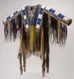 Man’s Shirt, 1865. Oglala Lakota (Teton Sioux) artists, South Dakota. Native tanned leather, pigment, human hair, horsehair, glass beads, porcupine quills, 58 x 42 ½ in (147.3 x 108 cm). Cody (Wyoming), Buffalo Bill Center of the West, Collection Adolf Spohr, gift of Larry Sheerin. Photograph: Buffalo Bill Center of the West. (Cat.72).