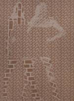 Caragh Thuring. Hamburger Helper, 2016. Cotton, linen, 222.6 x 165 cm (87 5/8 x 65 in).
