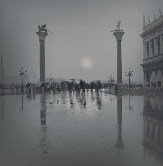 Alexey Titarenko. Columns at the Piazzetta San Marco, Venice, 2006. Gelatin silver print, printed by the artist, edition 5/10, 7 x 7 in (17.8 x 17.8 cm).