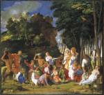 Giovanni Bellini (about 1430-1516), with additions by Titian, <i>The Feast of the Gods</i>, 1514-1529. Oil on canvas, 170.2 x 188 cm. Titian. National Gallery of Art, Washington, DC, Widener Collection, inv. 1942.9.1 © National Gallery of Art, Washington, DC Board of Trustees. Photo 2002