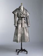 Isabel Toledo. Armor trench coat, Fall/Winter 2004–5. Silver and black acetate and silk. Photograph by William Palmer.