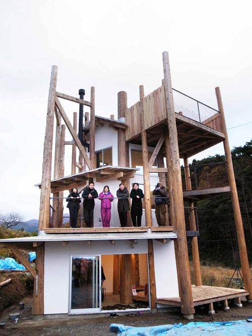 Home-for-All, Rikuzentakata, Japan. Architects: Toyo Ito, Kumiko Inui, Sou Fujimoto, Akihisa Hirata. (View 1).