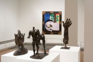 This exhibition, which revolves around Pablo Picasso, Jean Dubuffet and Alberto Giacometti, offers works of an intimacy, scale and aesthetic that is utterly personal while also of museum calibre. The Picassos alone are worth the trip
