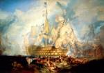 JMW Turner. The Battle of Trafalgar, 21 October 1805, (1823–24). Oil on canvas. © National Maritime Museum (Greenwich Hospital Collection).