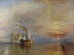 JMW Turner. The Fighting Temeraire, tugged to her last Berth to be broken up 1838, (1839). Oil on canvas. © The National Gallery, London.