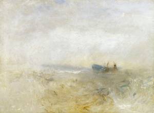 JMW Turner. A Wreck, with Fishing Boats, c1840. Oil on canvas. © Tate.