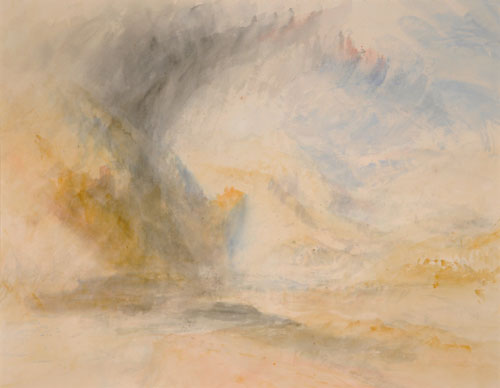 JMW Turner. Foot of St. Gothard, c.1842. Watercolour on paper. City Art Gallery, Leeds. The Bridgeman Art Library.