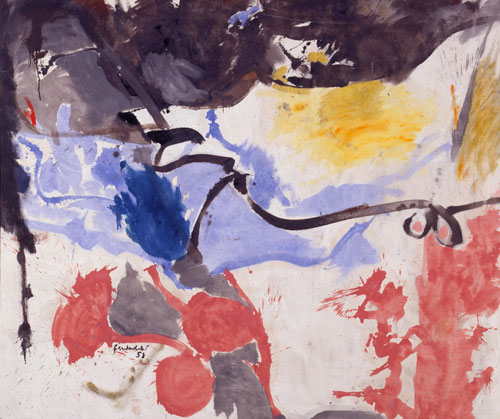 Helen Frankenthaler. Hotel Cro-Magnon. Courtesy Milwaukee Art Museum.