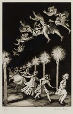 Paula Rego. How many Miles to Babylon, 1989. Etching and aquatint. © Paula Rego. All rights reserved 2024 / Bridgeman Archives.
