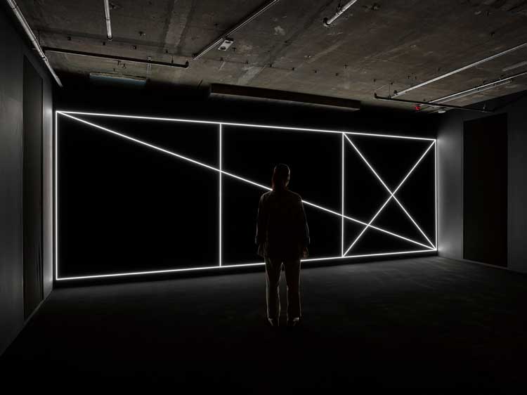 UVA, Chromatic, 2023. Installation view, UVA Synchronicity, 180 Studios, London. Commissioned by 180 Studios. Photo: Jack Hems.