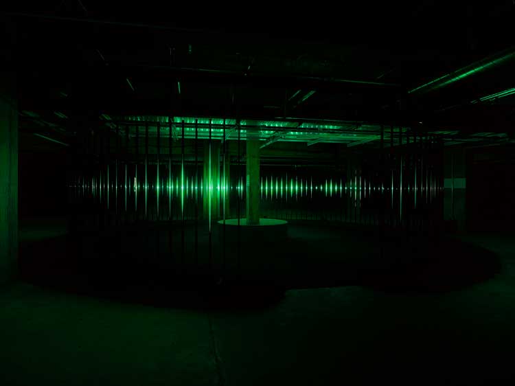 UVA, Polyphony. Installation view, UVA Synchronicity, 180 Studios, London. Commissioned by 180 Studios. Photo: Jack Hems.