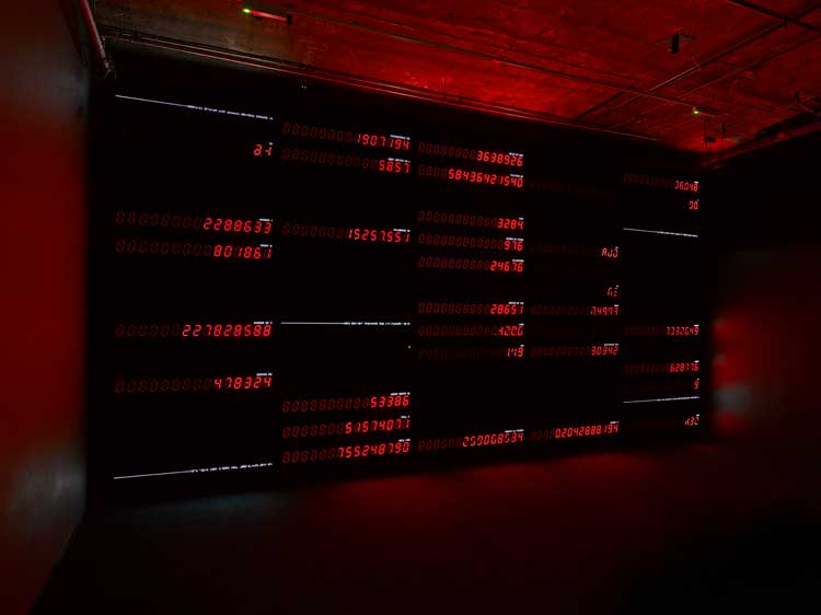 UVA, Present Shock II, 2023. Installation view, UVA Synchronicity, 180 Studios, London. Commissioned by 180 Studios. Photo: Jack Hems.