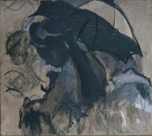 Edgar Degas. Lady with a Parasol, 1870-72. Oil on canvas, 89.7 x 100 cm.