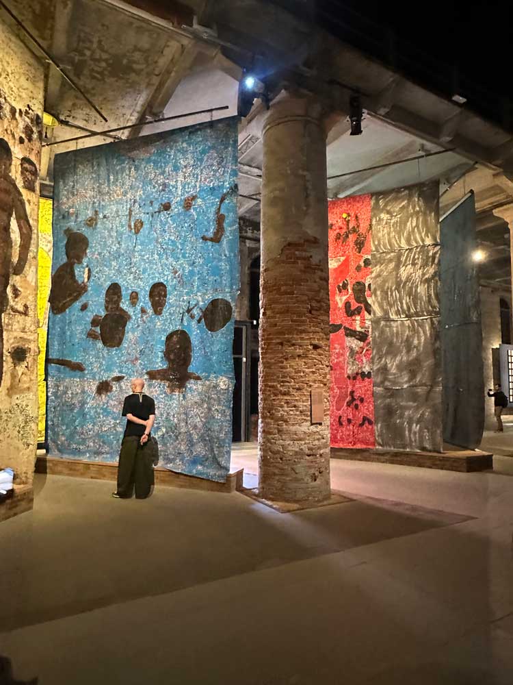 Kaloki Nyamai, installation view, Arsenale, Venice Biennale, 2026. Photo: Amie Corry.